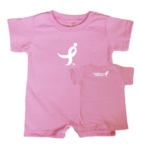 Susan G. Komen Bubble Gum Pink Infant Romper 