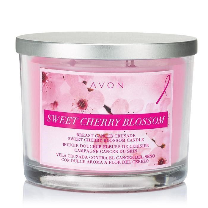 Avon Breast Cancer Crusade Sweet Cherry Blossom Candle