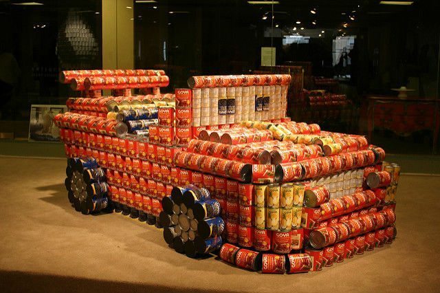 Canstruction 2016 will begin this week at Brookfield Place! Photo by Andrew Ross via Flickr.
