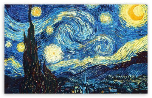 Explore Great Art: Van Gogh's The Starry Night at Lulu's Then & Now