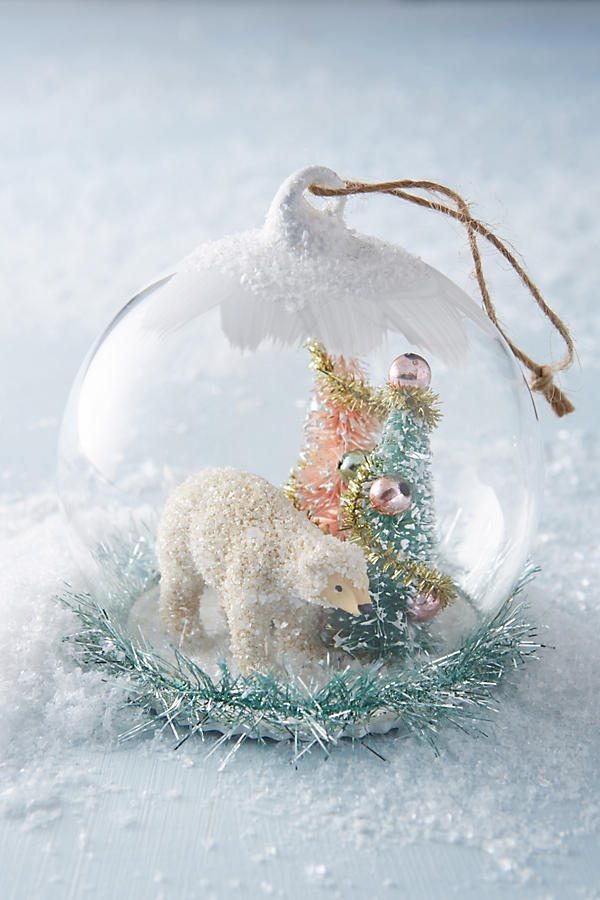 Polar Snow Globe Ornament from Anthropologie