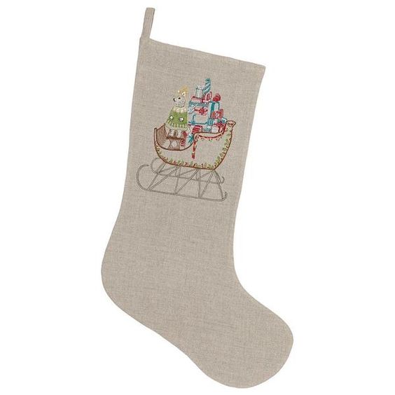 Coral & Tusk Santa's Sleigh Large Stocking