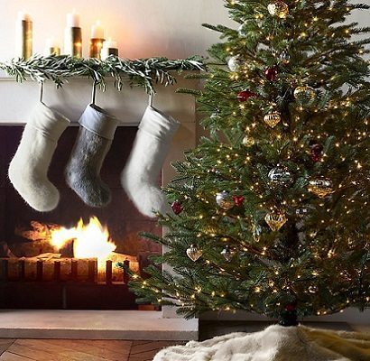 Restoration Hardware Ultra Faux Fur Stocking