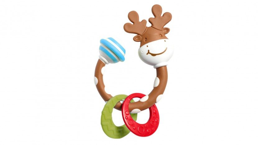 For Newborns: My First Teether Moose Rattle