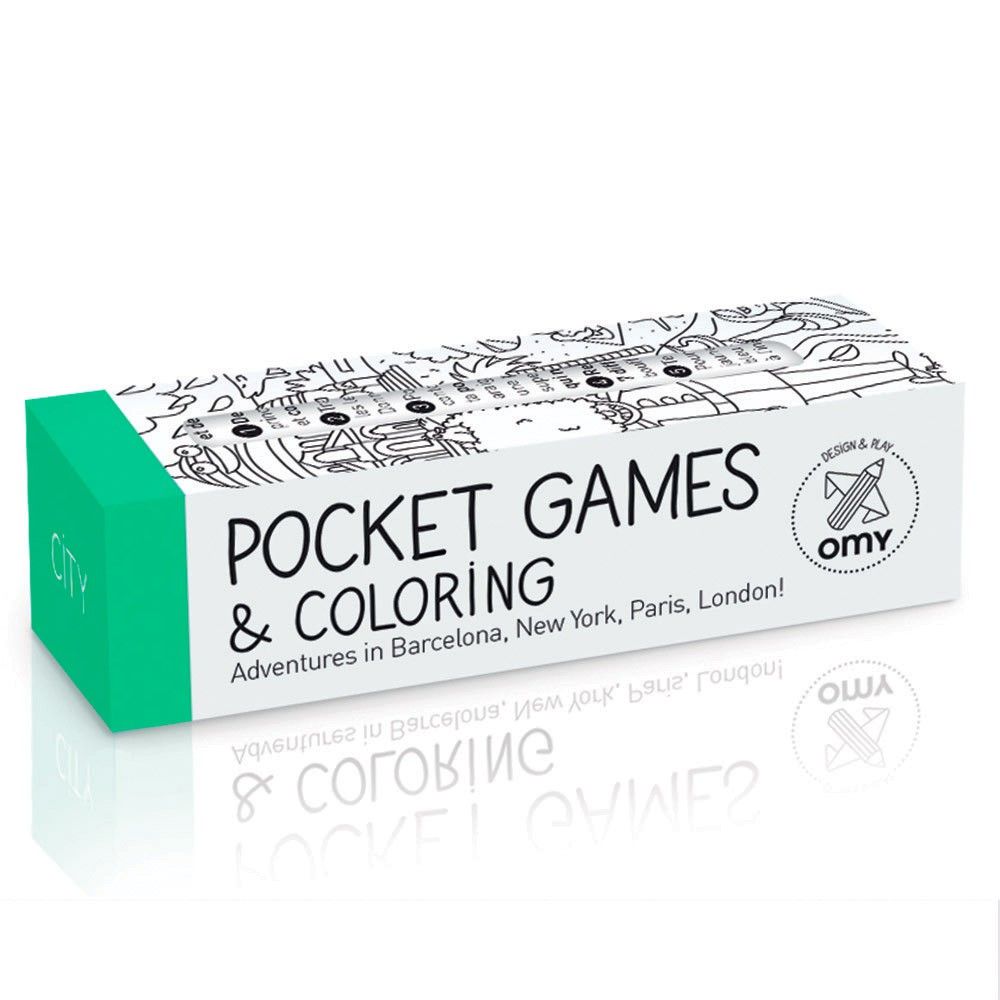 For Ages 5-8 Years: City Pocket Games & Coloring