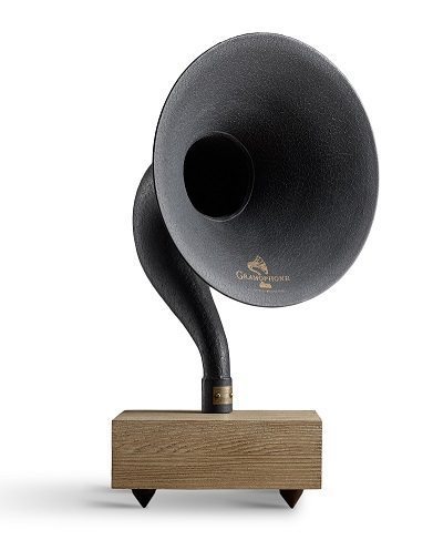Restoration Hardware Gramophone Mini with Bluetooth - Dry Oak