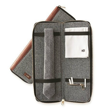 Mark and Graham Herringbone Tie Case