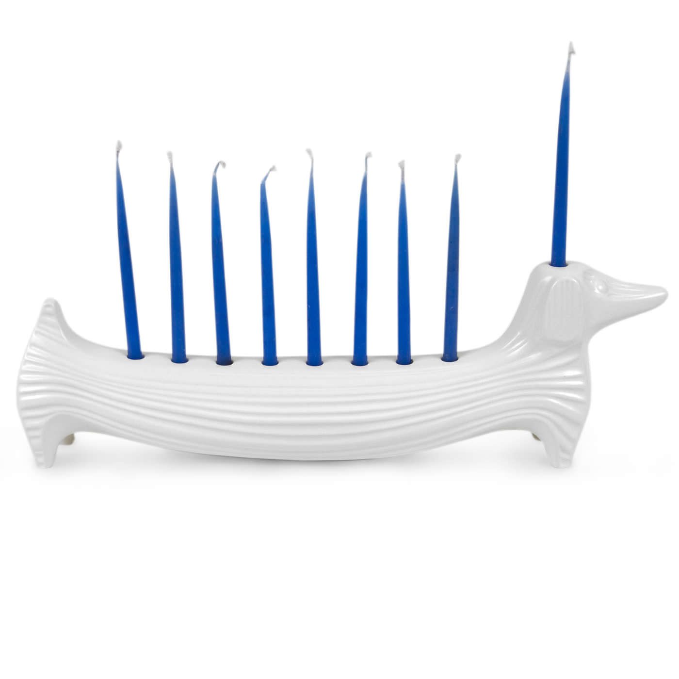 Jonathan Adler Ceramic Dachshund Menorah