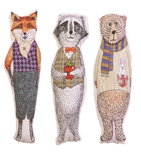 For Ages 3-5 Years: Forest Animals Fox, Bear & Raccoon Set