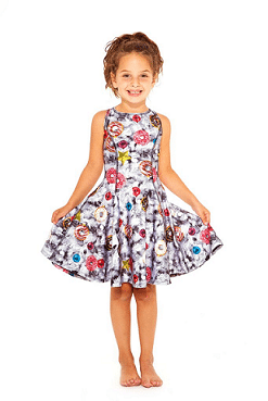 Terez Donuts Decor Skater Dress