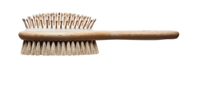 Kaufmann Mercantile Double-Sided Beechwood Dog Brush
