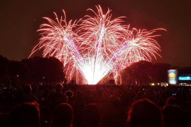 New Year's Eve Fireworks at Grand Army Plaza in Brooklyn