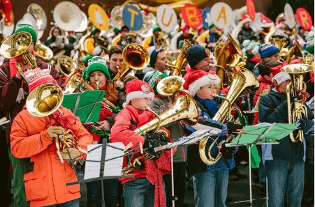 43rd Annual Merry Tuba Christmas At Rockefeller Center