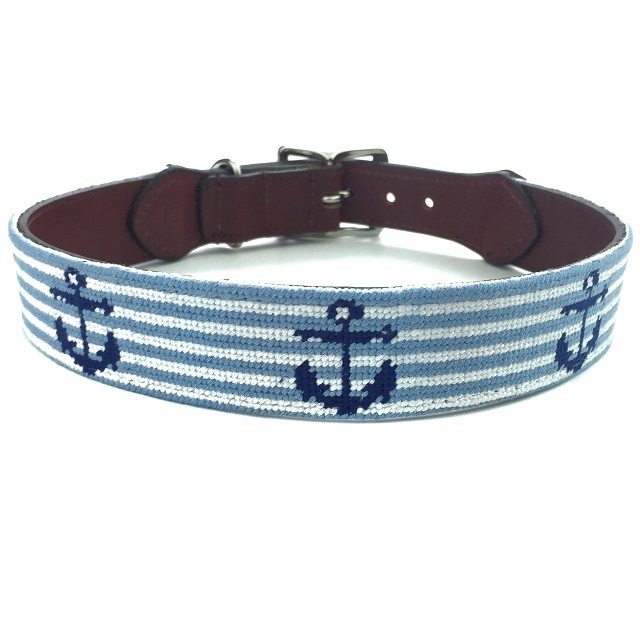 Tucker Blair Anchor Stripe Dog Collar