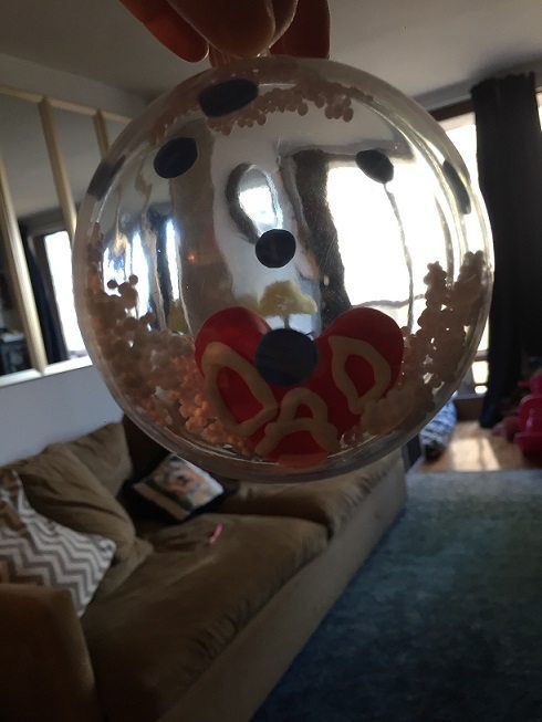 Clear holiday ornament deco!