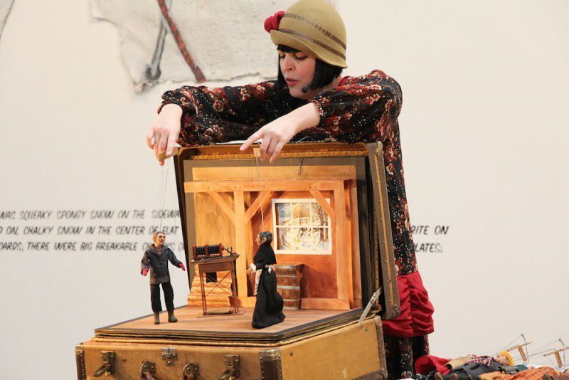 Puppetkabob's "The Snowflake Man" will be performed this Saturday at Symphony Space! Photo via symphonyspace.org.