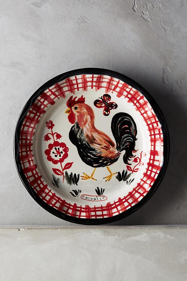 Nathalie Lete Francophile Dinner Plate from Anthropologie