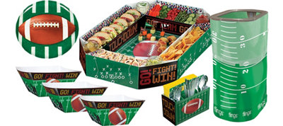 Party City Football Serveware Party Kit