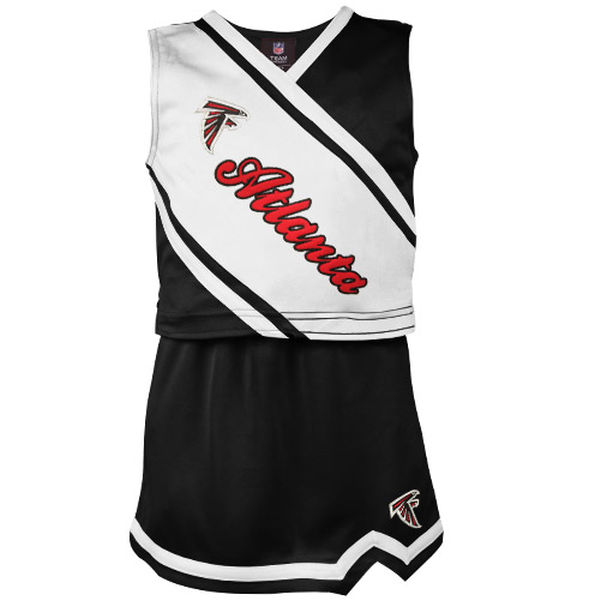 Girls Youth Atlanta Falcons Black 2-Piece Cheerleader Set