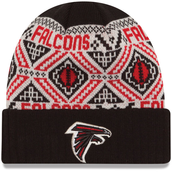 Youth Atlanta Falcons New Era Black Cozy Cuffed Knit Hat