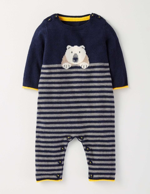 Boden Polar Bear Knitted Romper