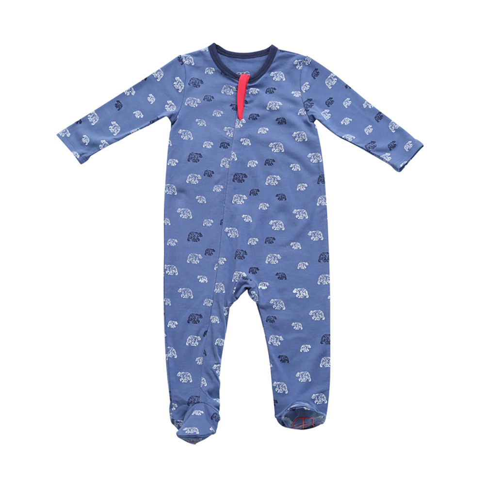 Egg Roaming Bears Classic Zippered Footie from giggle