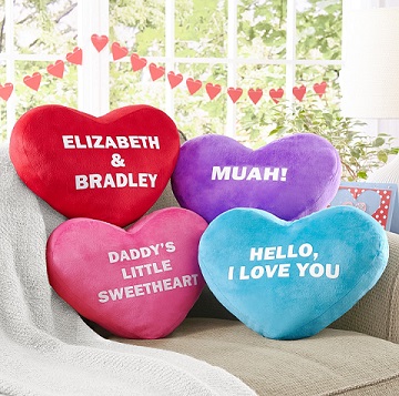 Personal Creations Plush Heart Pillow with Candies