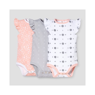Baby Girls' 3-Piece Bodysuit Set