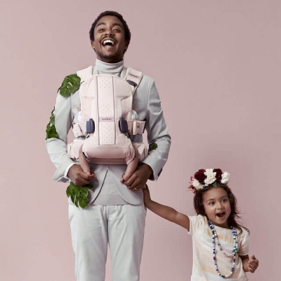 BabyBjorn Baby Carrier One - Spring Collection #dadstories, Powder Pink