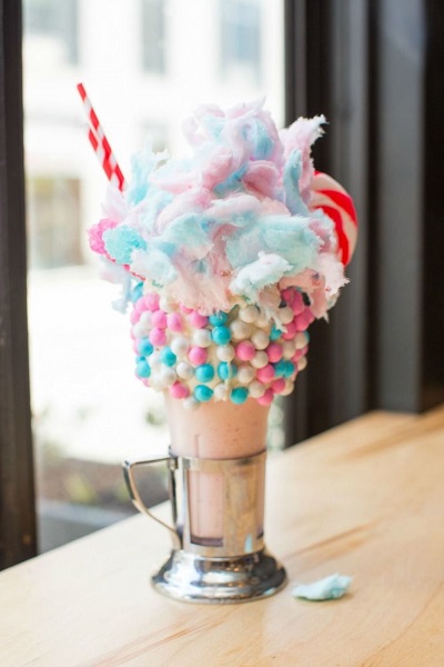 Cotton Candy Shake from The Black Tap