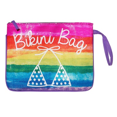 Rainbow Sequin Bikini Bag