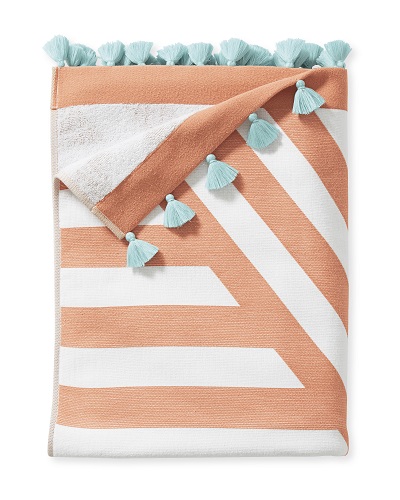 Serena & Lily Sydney Beach Towel in Melon