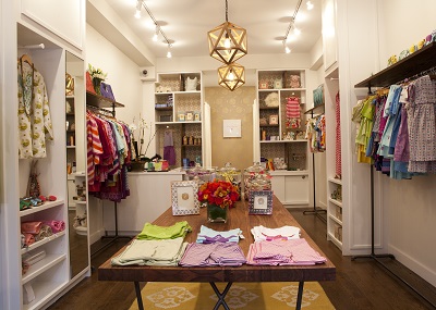 inside of clothing store