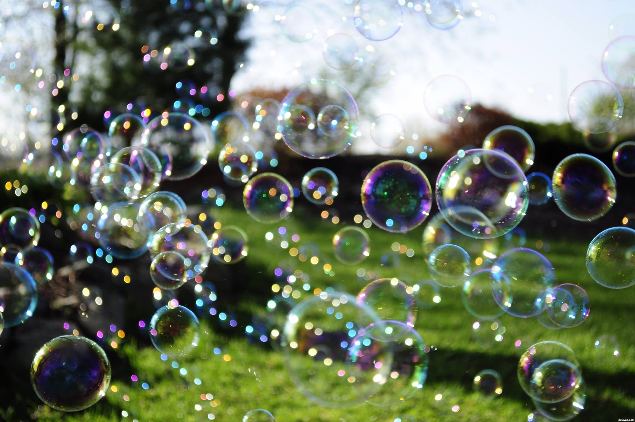 Billion Bubble Party in Washington Square Park