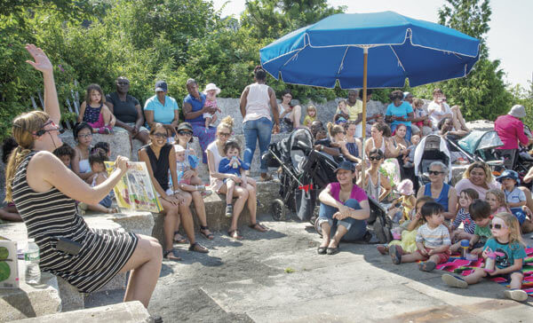 Enjoy summer storytime on the water at Brooklyn Bridge Park Pier 3