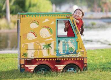 Spice up playtime: Taco trucks are a colorful alternative to typical playhouses