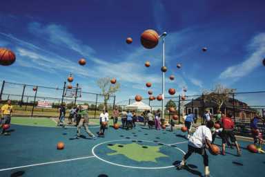 Slam dunk: Basketball play ‘Bounce’ hits the court at Abraham Lincoln Playground