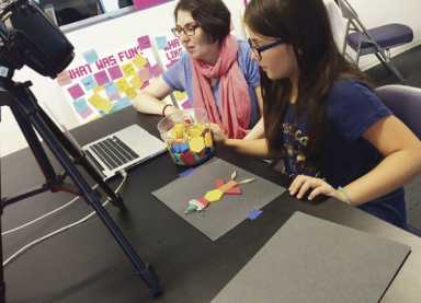 Making a scene: Scene-making drop-in family program at Museum of the Moving Image