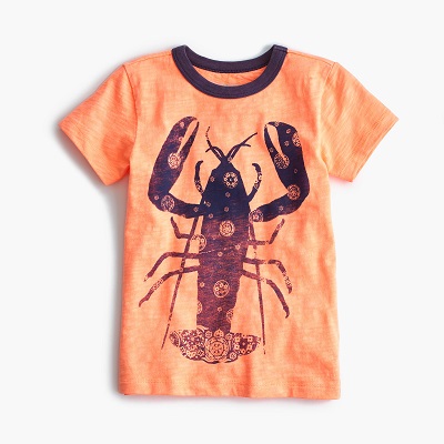 J.Crew Boys’ Bandana-Print Lobster T-shirt 