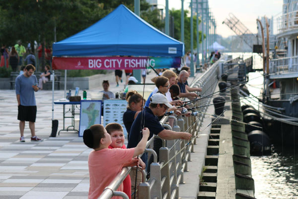 Big City Fishing Sundays at Pier 25 in Hudson River Park
