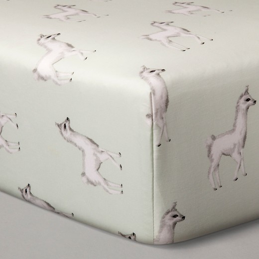 Nate Berkus Crib Sheets - Mint Llama