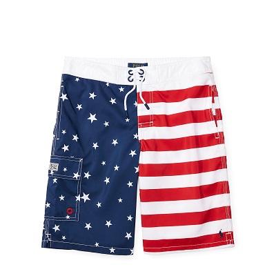 Ralph Lauren Kids Kailua Flag Swim Trunk