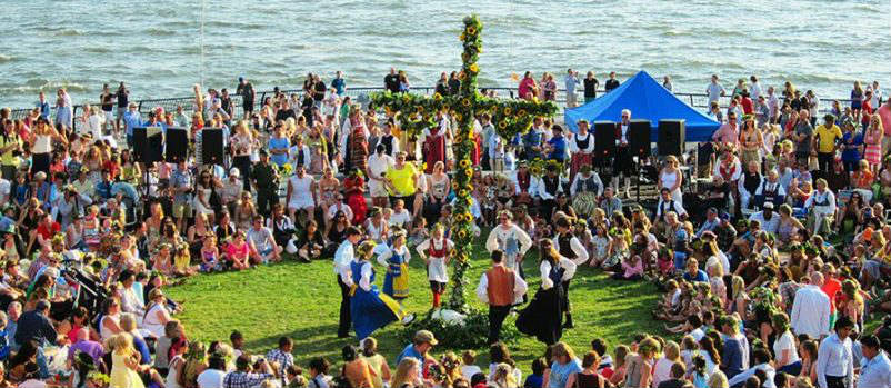 Swedish Midsummer Dance Festival in Wagner Park