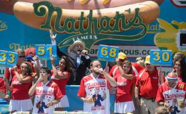 Going to the dogs: Catch the Natan’s Famous Hot Dog Eating-contest