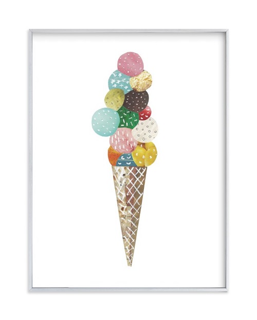 Ice Cream Wall Art from Minted