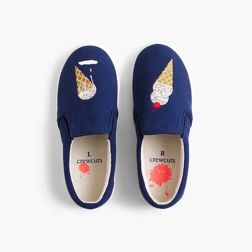 J.Crew Girls’ Slide Sneakers In Ice Cream Cones