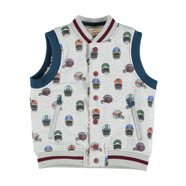 Stella McCartney Kids Rhubarb Reversible Helmet Print Vest