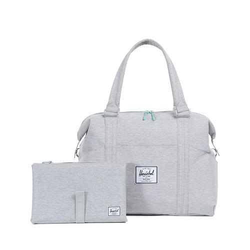  Herschel Supply Strand Sprout in Light Grey Crosshatch 