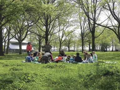 Storytime at the Battery Urban Farm introduces young ones to farming