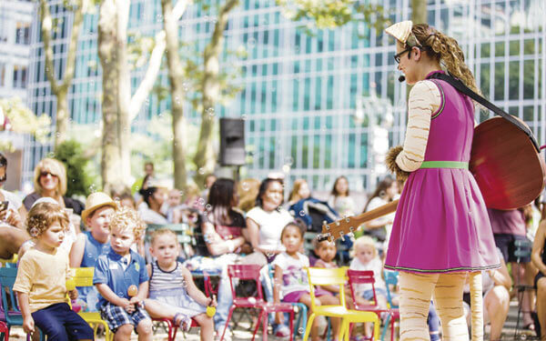 Stories, music, and crafts at Storytime at Bryant Park